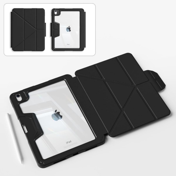 Фото - Чохол для планшета BeCover Rugged Origami Transparent з кріпленням для Apple iPad Air 11'' M4 2026 Black (715176)